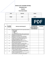 Audit Cheklis Prodi S1-2015