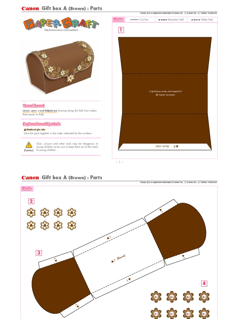 Gift Box A Assembly Instructions | PDF