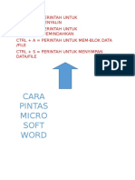 Cara Pintas Microsoft Word