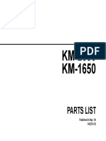 Kyocera KM1650 / 2050 Parts List / Manual