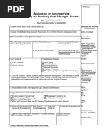 Schengen Visa Application Form Switzerland