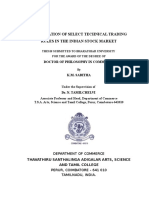 Optimization of Select Technical Trading Rules in The Indian Stock Market