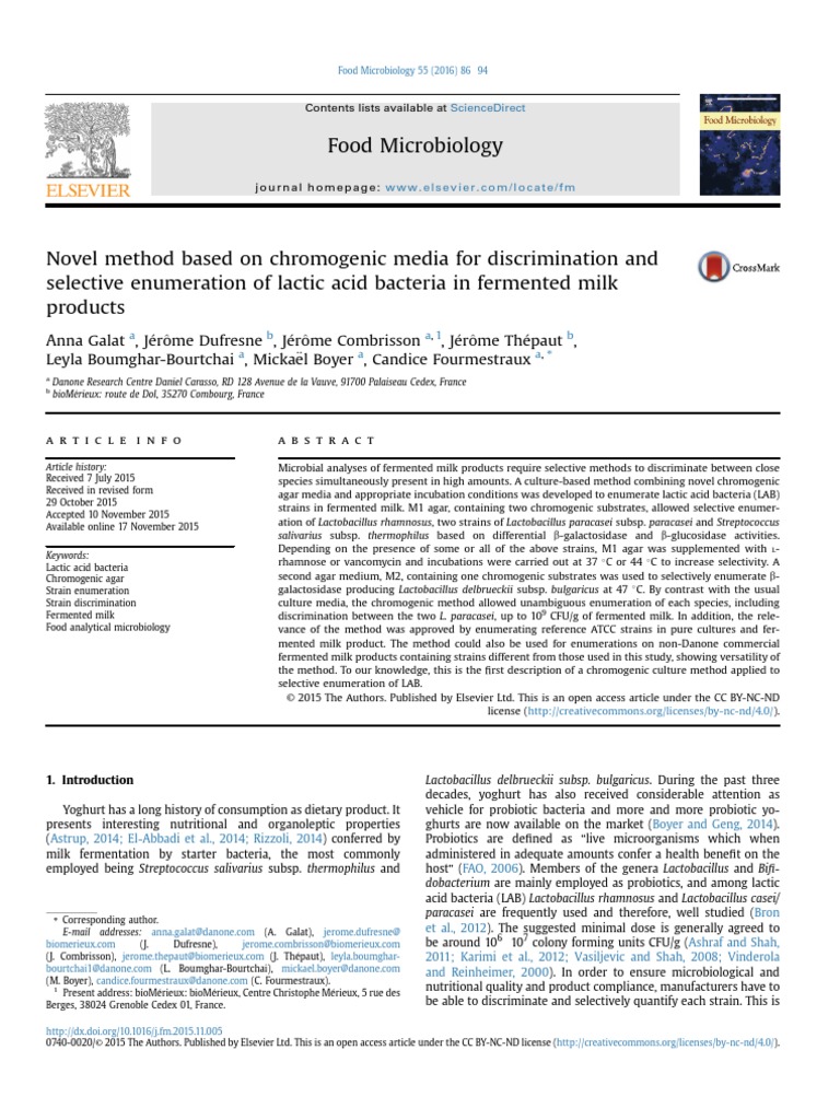 JURNAL BAKTERI 3 | Growth Medium | Probiotic
