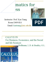 Calculus Mathematics For Business