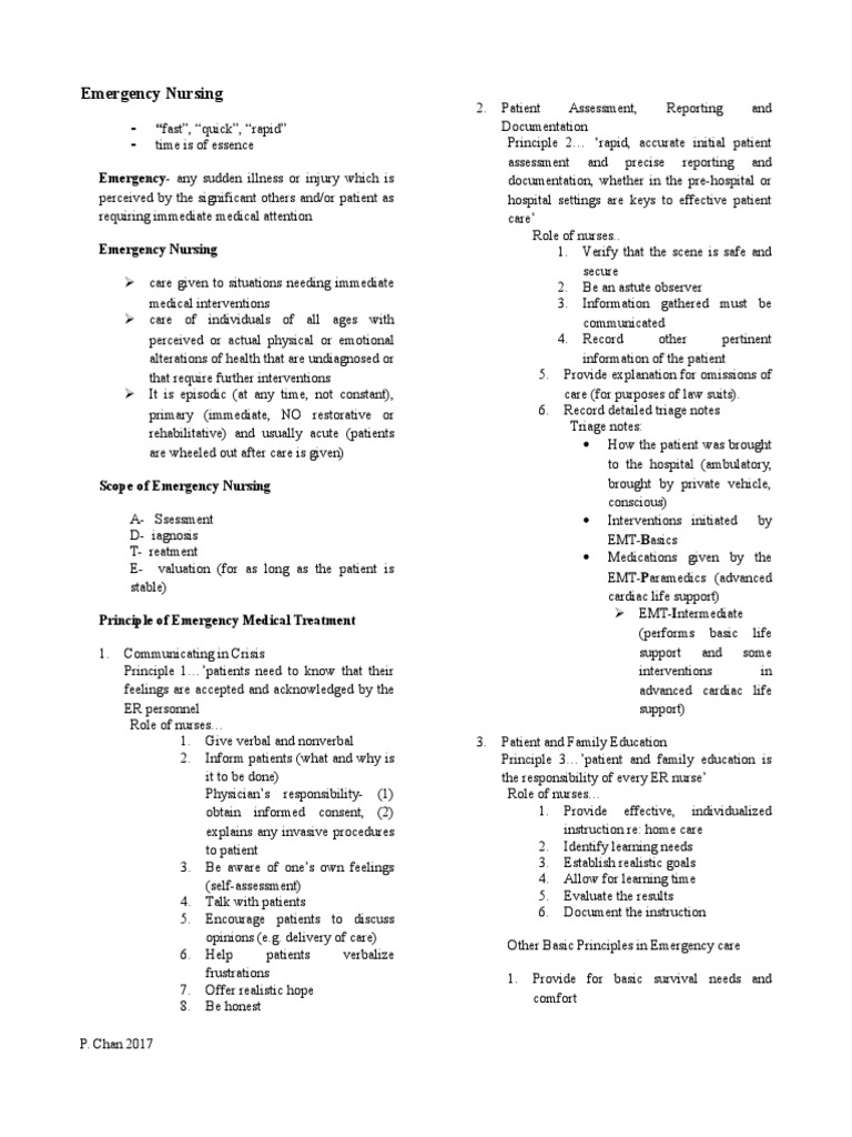Emergency Nursing Procedures Overview | PDF | Shock (Circulatory ...