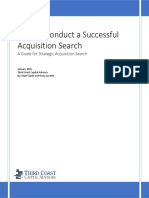 How to Conduct a Successful Acquisition Search: A Guide for Strategic Acquisition Search