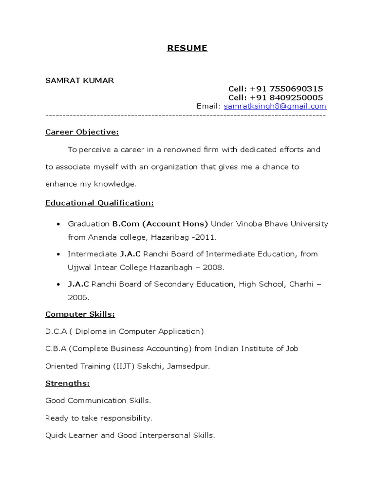 Samrat Profile | PDF