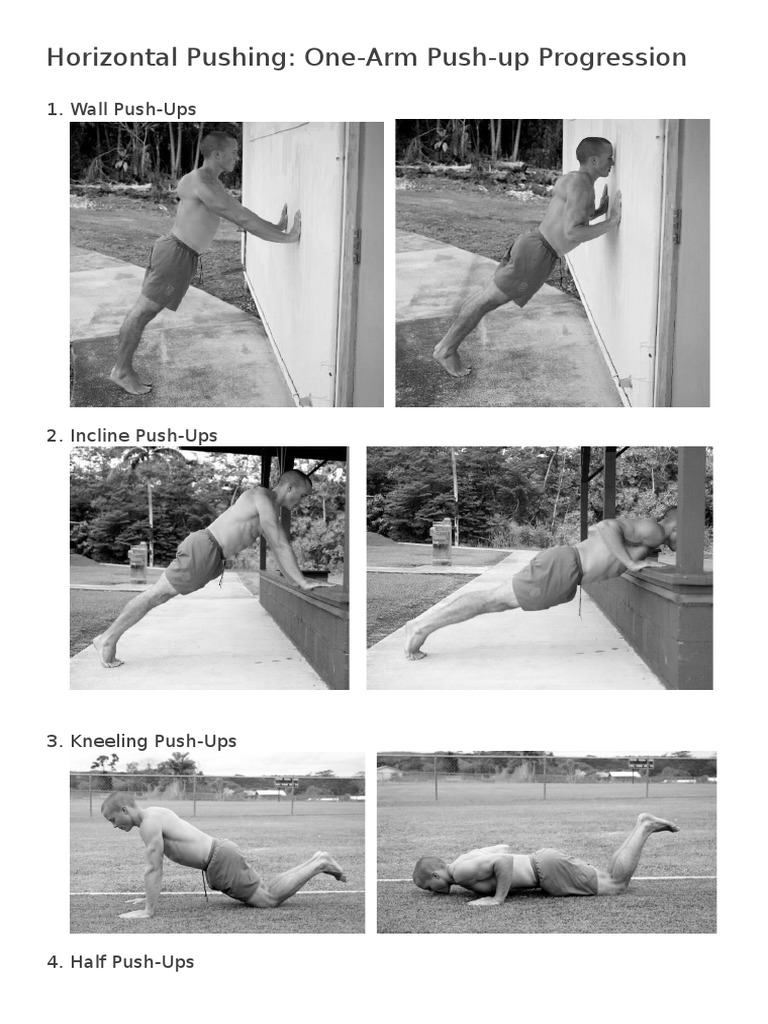 OneArm PushUps Progressions PDF