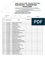 Daftar Hadir Peserta