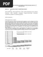 Unit IV Introduction to Arm Processor