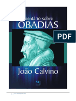 João Calvino - Comentario Do Livro de Obadias