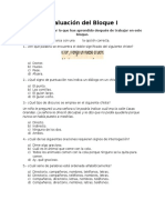 Evaluación del Bloque I - Chistes y Signos de Puntuación