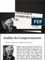 Análise do comportamento de BF Skinner