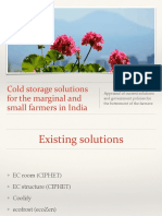 Cold Storage Solutions For The Marginal and Small Farmers in India