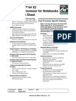 AMD Athlon™ 64 X2 Dual-Core Processor For Notebooks Product Data Sheet