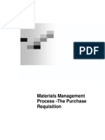 Materials Management Process - The Purchase Requisition