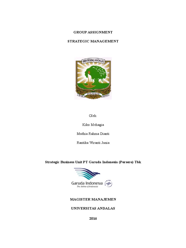 Strategi Unit Bisnis Pt Garuda Indonesia 