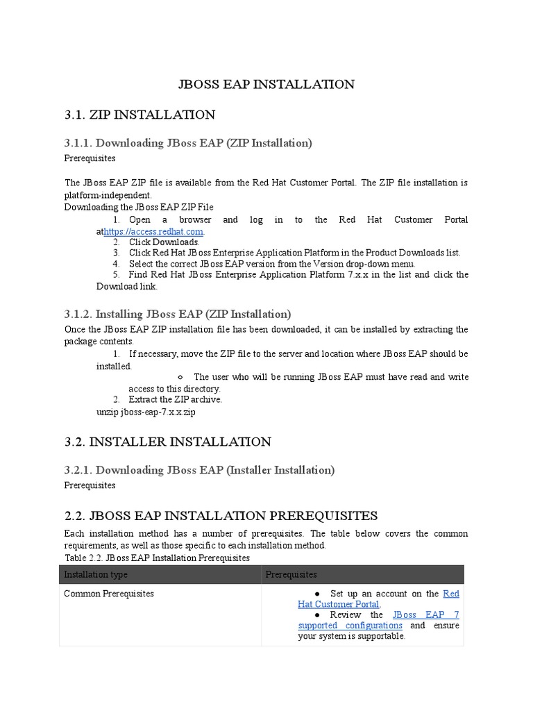 JBoss EAP 7.1 Installation Guide | PDF | Apache Http Server | Transport ...