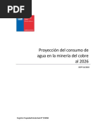 Proyeccion de Consumo de Agua 2015 Al 2026