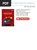 Download Logistica Integral La Gestion Operativa - Julio Juan Anaya Tejero by Mauricio Azlgara Bedoya SN319570405 doc pdf