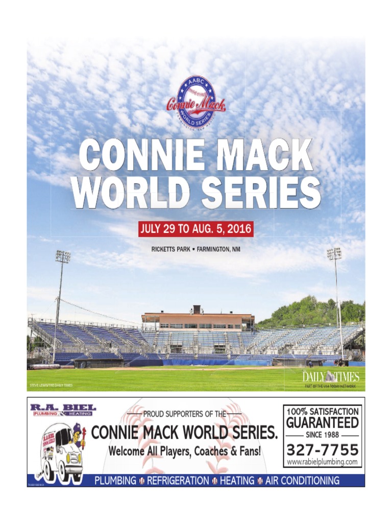 2016 Connie Mack World Series Preview PDF World Series Team Sports