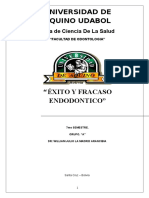 Exito y Fracaso Endodontico