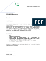 Formato de Carta de Solicitud (Convenios)