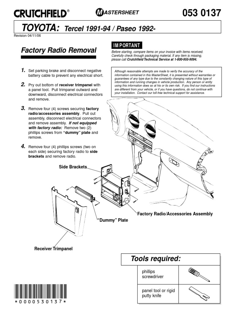 Crutchfield Mastersheet Toyota Pdf Download plusdeck