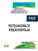 Política Nacional de Atenção Hospitalar - Ana Paula Silva Cavalcante