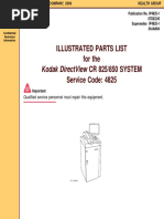 Kodak DirectView CR-825,850 - Parts List