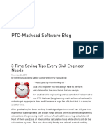 PTC-Mathcad Software Blog: 3 Time Saving Tips Every Civil Engineer Needs