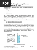 Accuracy and Precision of Glassware Fall 2013