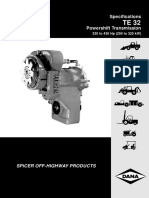 Specifications Powershift Transmission: Spicer Off-Highway Products