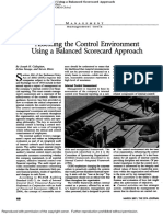 Assessing The Control Environment Using A Balanced Scorecard Appr