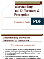 Understanding Individual Differences & Perception