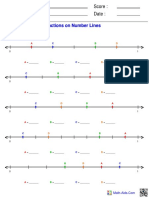 Number Lines Fractions 1