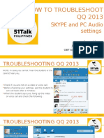 How To Troubleshoot QQ 2013: SKYPE and PC Audio Settings