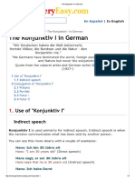 The Konjunktiv I in German