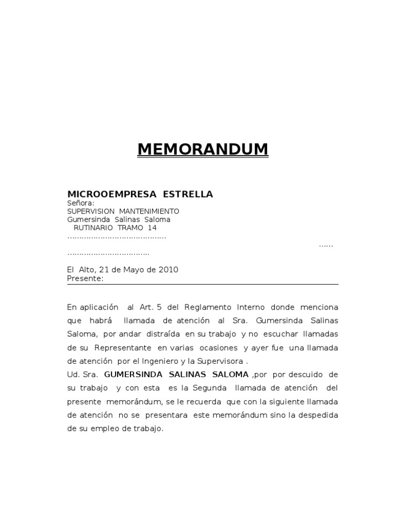 Memorandum.