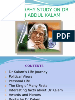 Biography Study On DR A.P.J Abdul Kalam