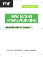 New Maths Frameworking Year 7 Pupil Book 3 