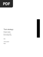 Test Strategy Example