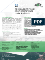 Brosur Pelatihan Sertifikasi Asesor Kompetensi MSDM Surabaya