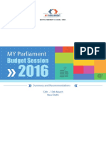 Budget Session 2016 Report 