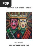 Sinopsis dan Pola Lantai Tari Ondel Ondel