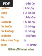 Xerox Legal Xerox Scanning Print Lamination A4 Color Xerox Text Color Xerox Image Spiral Binding Minimum Internet Charge Internet