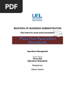 Download Operations Management Pizza Hut Standards- Project Report by Zahoor Soomro SN31961977 doc pdf