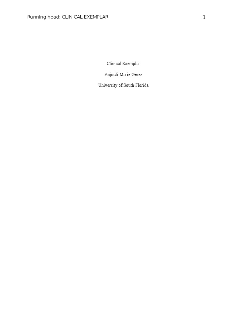 Clinicalexemplarportfolio | PDF | Nursing | Patient