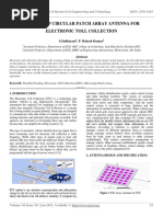 Microstrip Circular Patch Array Antenna for Electronic Toll Collection