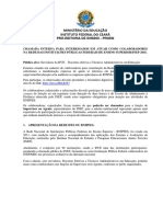 Chamada para Docentes e Tecnicos-Cadastro de Colaboradores-Rede IPFES-IfCE